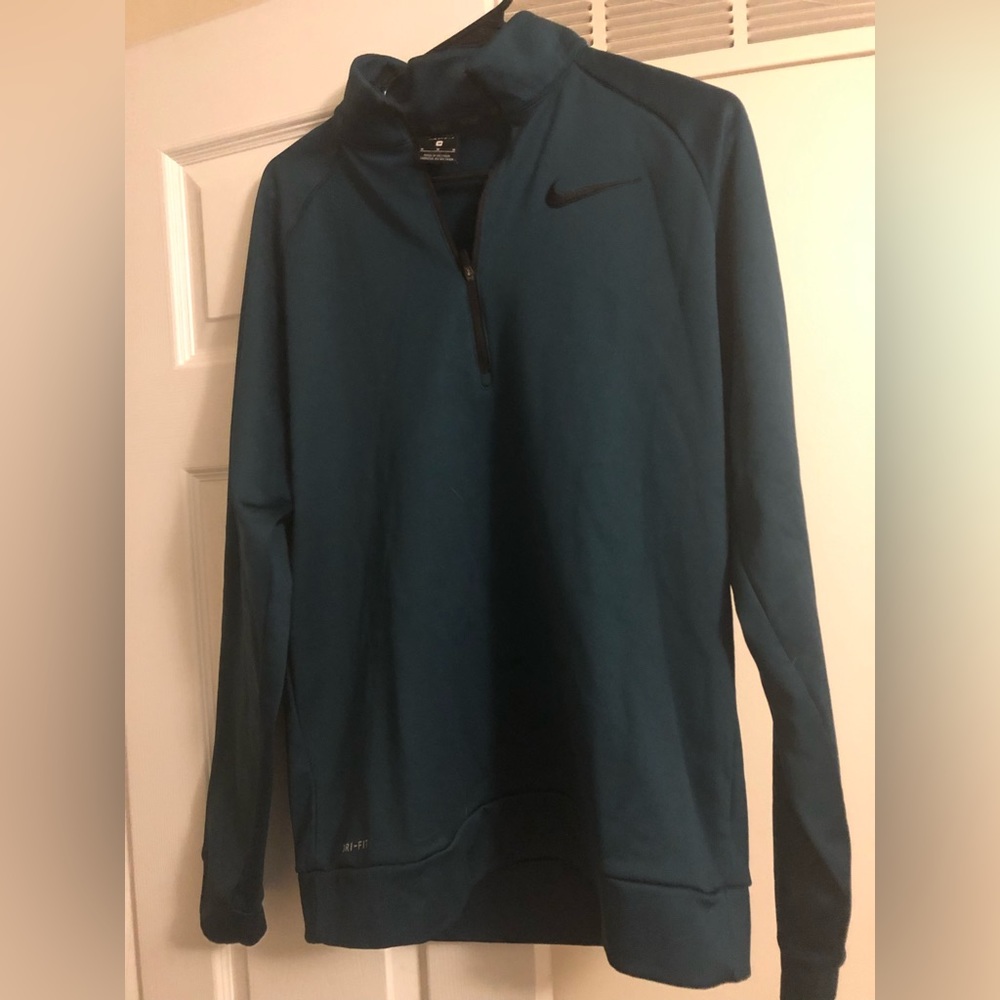 Nike dark green quarter zip